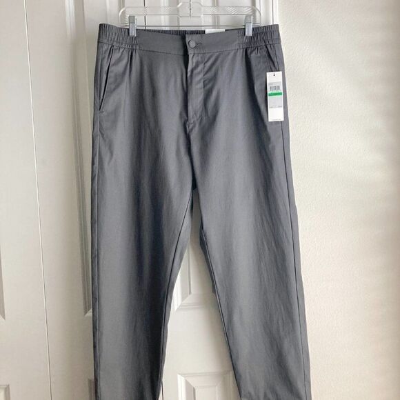 Calvin Klein Men's pinstripe pants gray NWT size Large - Picture 5 of 10
